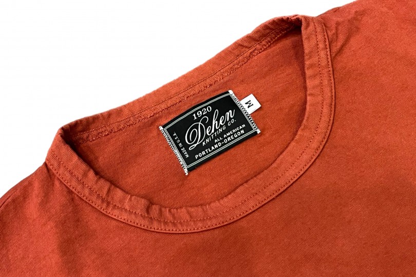 Dehen 1920 Heavy Duty Longsleeve Tee Burnt Orange