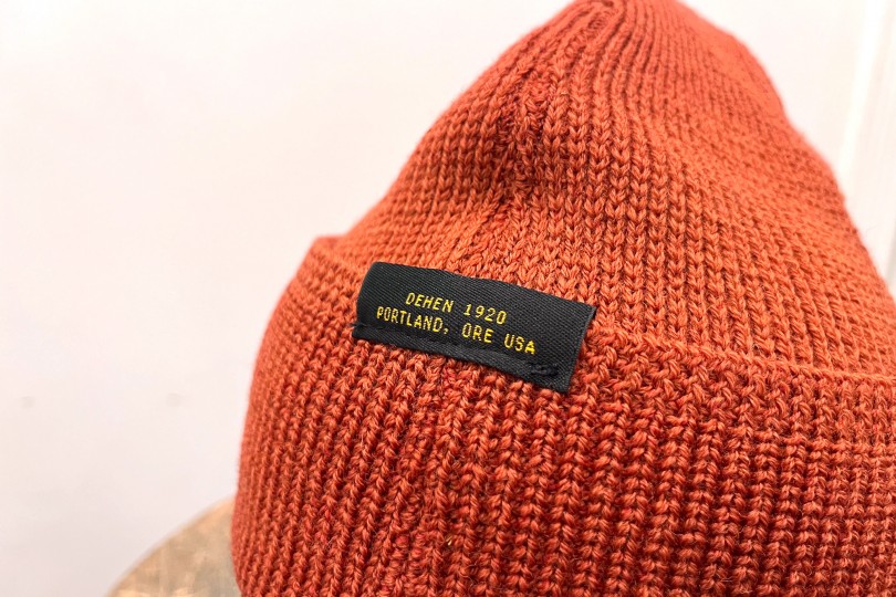 Dehen 1920 Wool Knit Watch Cap Burnt Orange
