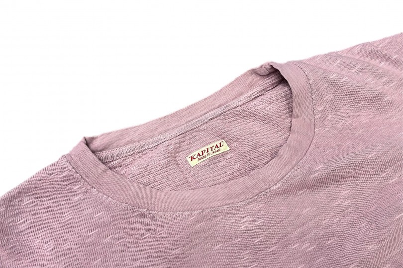 Kapital AMUSE Knit Pocket Long Sleeve T Pink