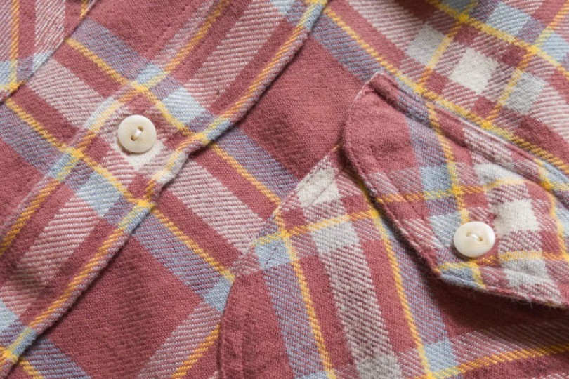 Wythe Washed Flannel Workshirt Autumn Rust