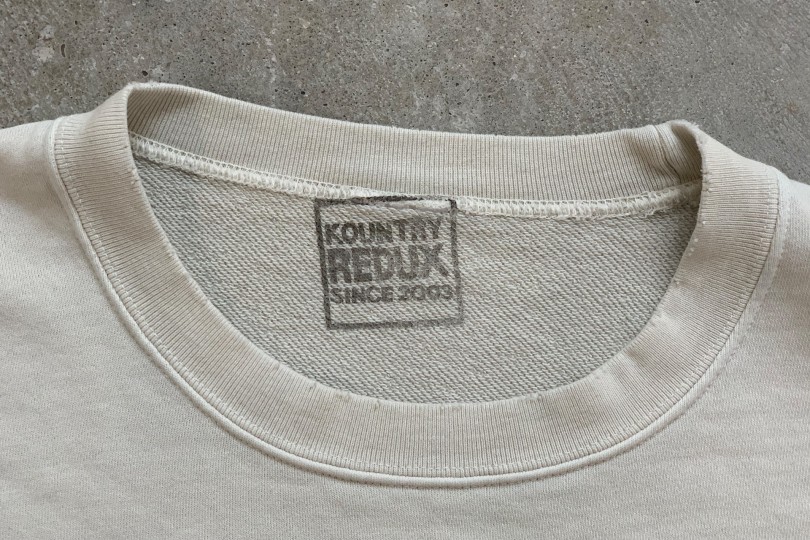 Kapital Fleecy Knit 2TONE Sleep Remake BIG SWT BNA (Bone)