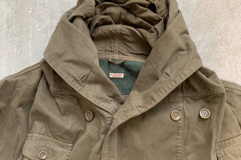 Kapital Katsuragi Cotton Ring Coat Khaki