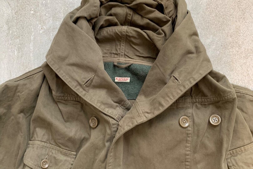 Kapital Katsuragi Cotton Ring Coat  Khaki