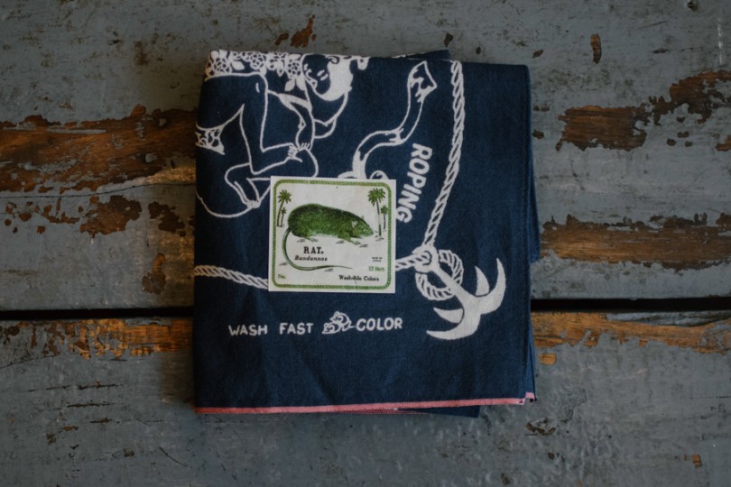 新品未使用◎kapital バンダナ YOBAI ネイビー系00 Kapital Bandana Yobai - Navy - Made in Japan | Bandanas & Scarves