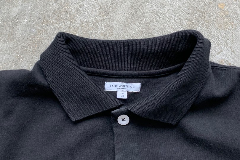 トップス LADY WHITE CO. S/S PLACKET POLO DUST M Lady White Co. S/S Placket Polo Dust - Made in USA | Shirts