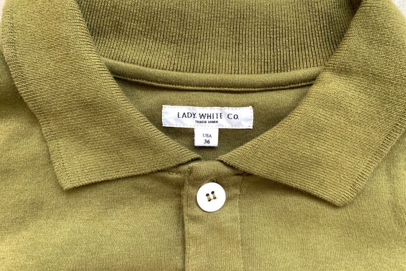 Lady White Co. Placket Polo Fern Green L/S