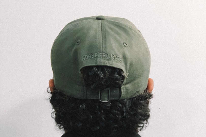 Norse Projects Hat NP Twill Sports Cap Ivy Green - Made in Denmark