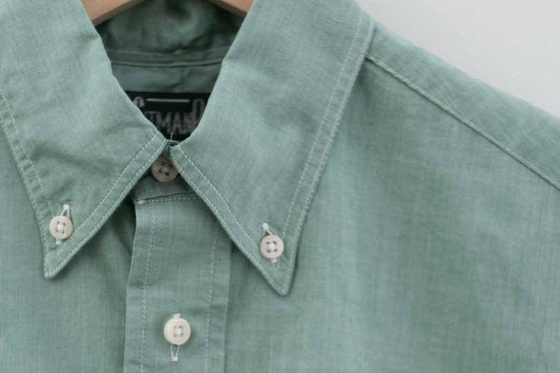 Gitman Bros. Vintage Short Sleeve Green Chambray