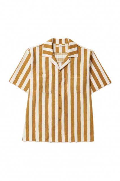 11.11 Camp Shirt Mustard Stripe