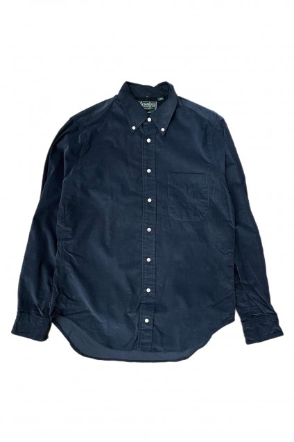 Gitman Bros. Vintage Long Sleeve Button Down Navy Thin Wale Corduroy