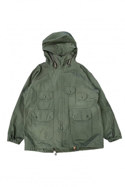 Engineered Garments Atlantic Parka Olive Cotton Ripstop
