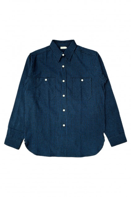 Warehouse & Co. Lot. 3055 Work Shirt Blue Gingham Check