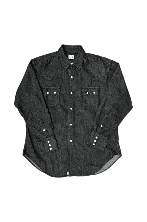 Orslow Denim Western Shirt Black Denim D61