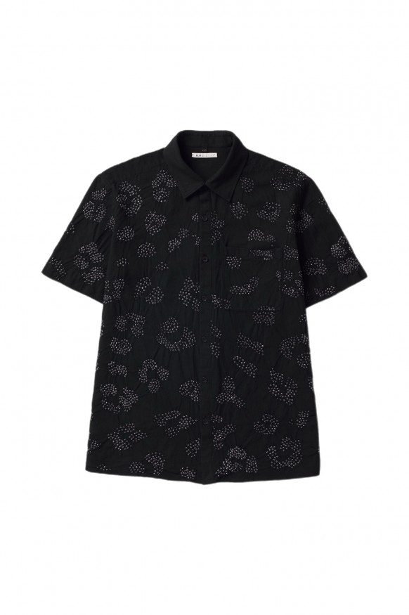 11.11 S/S Breeze Shirt Black Bandhani