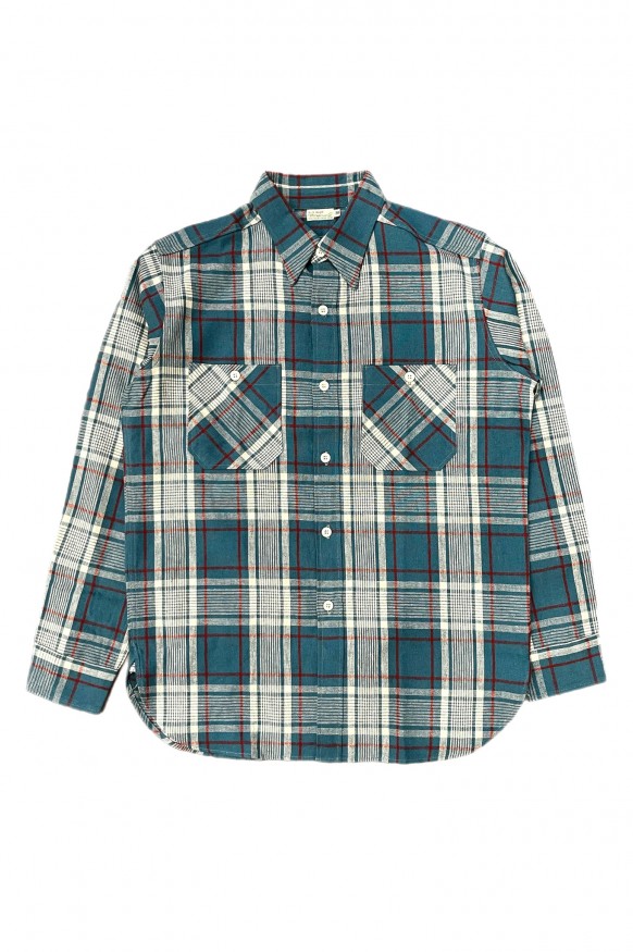 Warehouse & Co. Lot. 3055 Work Shirt Sax Check
