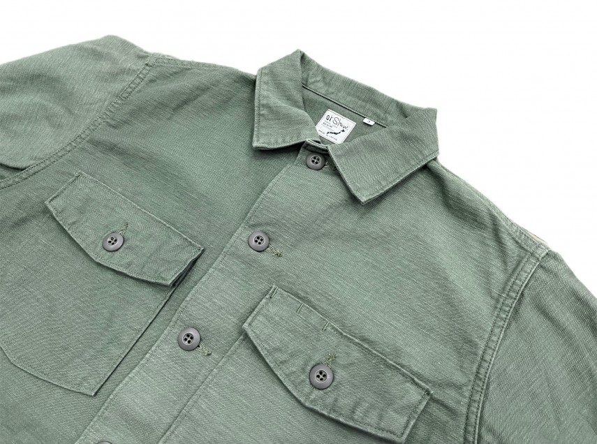 Orslow US Army Fatigue Shirt Green 16