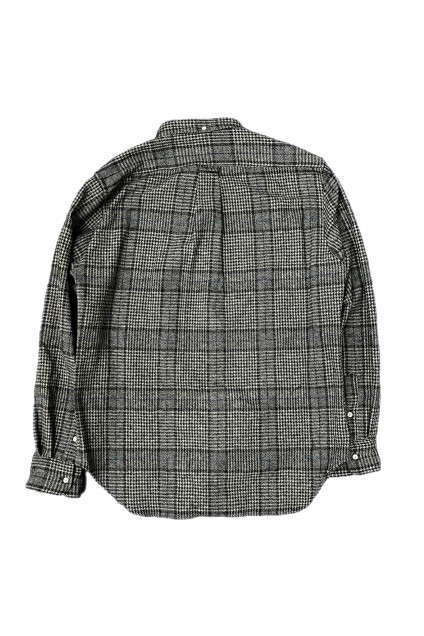 Gitman Bros. Vintage Long Sleeve Button Down Grey Cotton Tweed Check