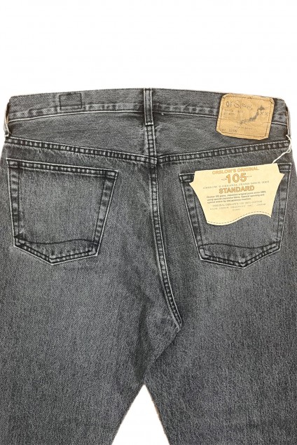 Orslow 105 Standard Denim Black Denim Stone D61S