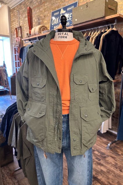 Engineered Garments Atlantic Parka Olive Cotton Ripstop