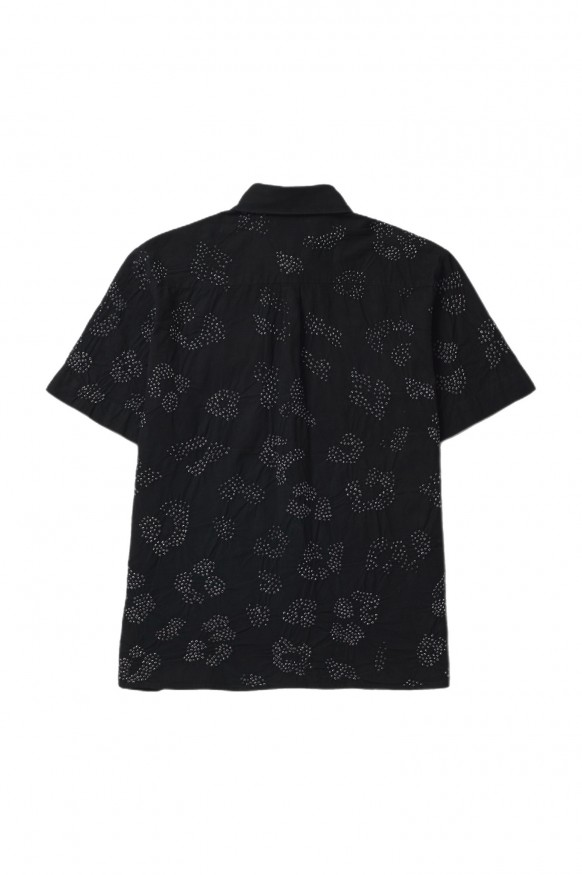 11.11 S/S Breeze Shirt Black Bandhani