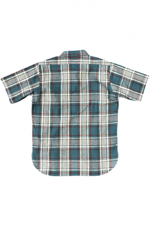 Warehouse & Co. Lot. 3056 S/S Work Shirt Sax Check