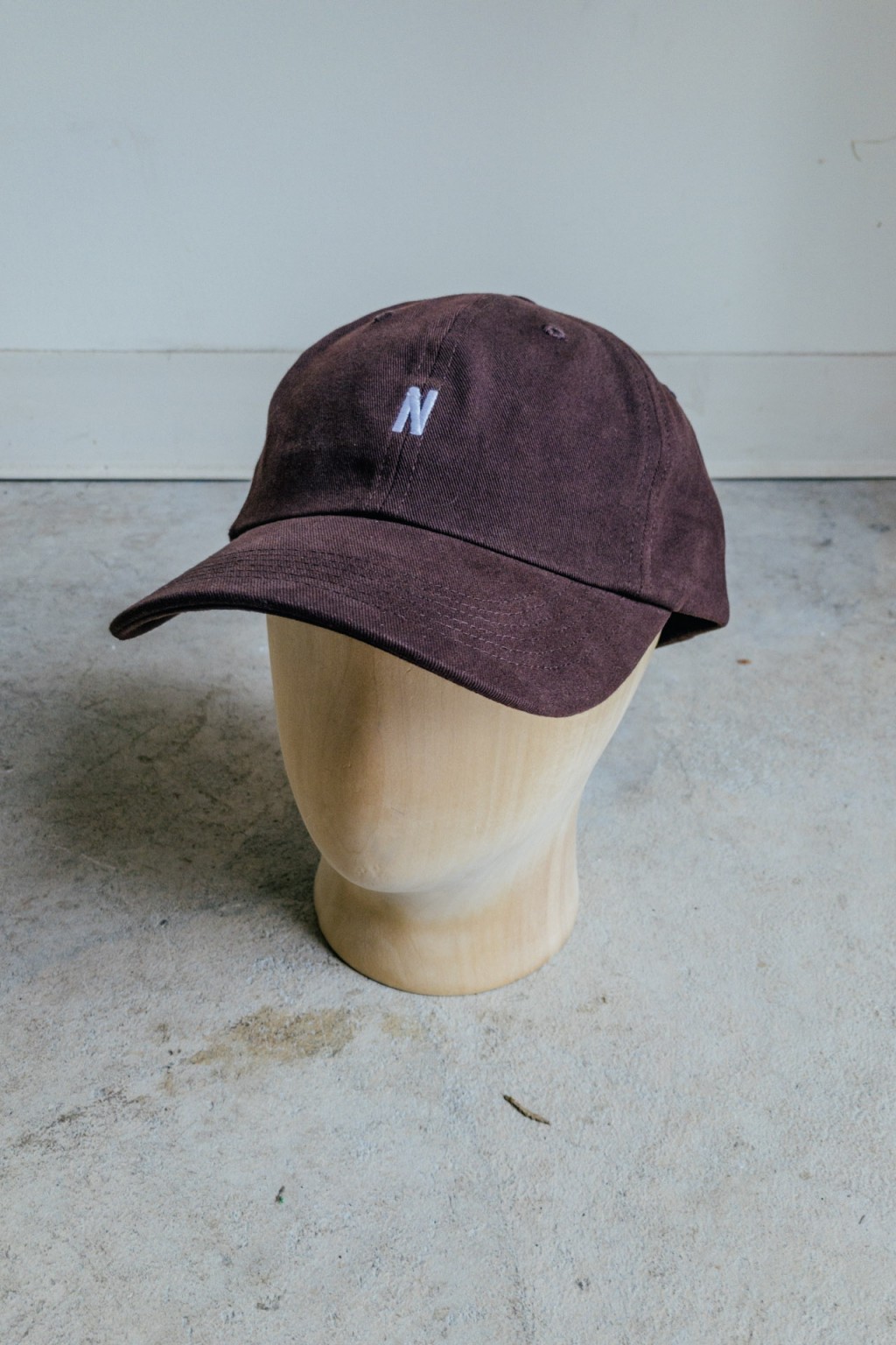 Norse Projects Twill Sports Cap Cordovan Brown - Made in USA