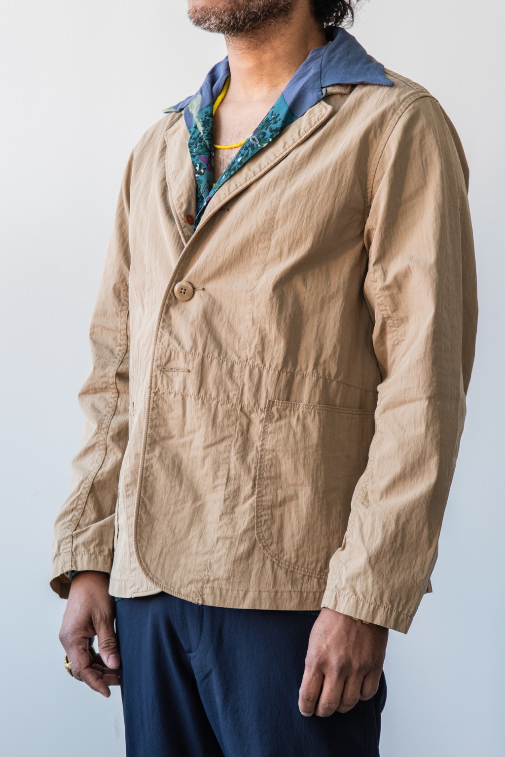 Kapital Rip-Stop HOSPITAL Jacket Beige 