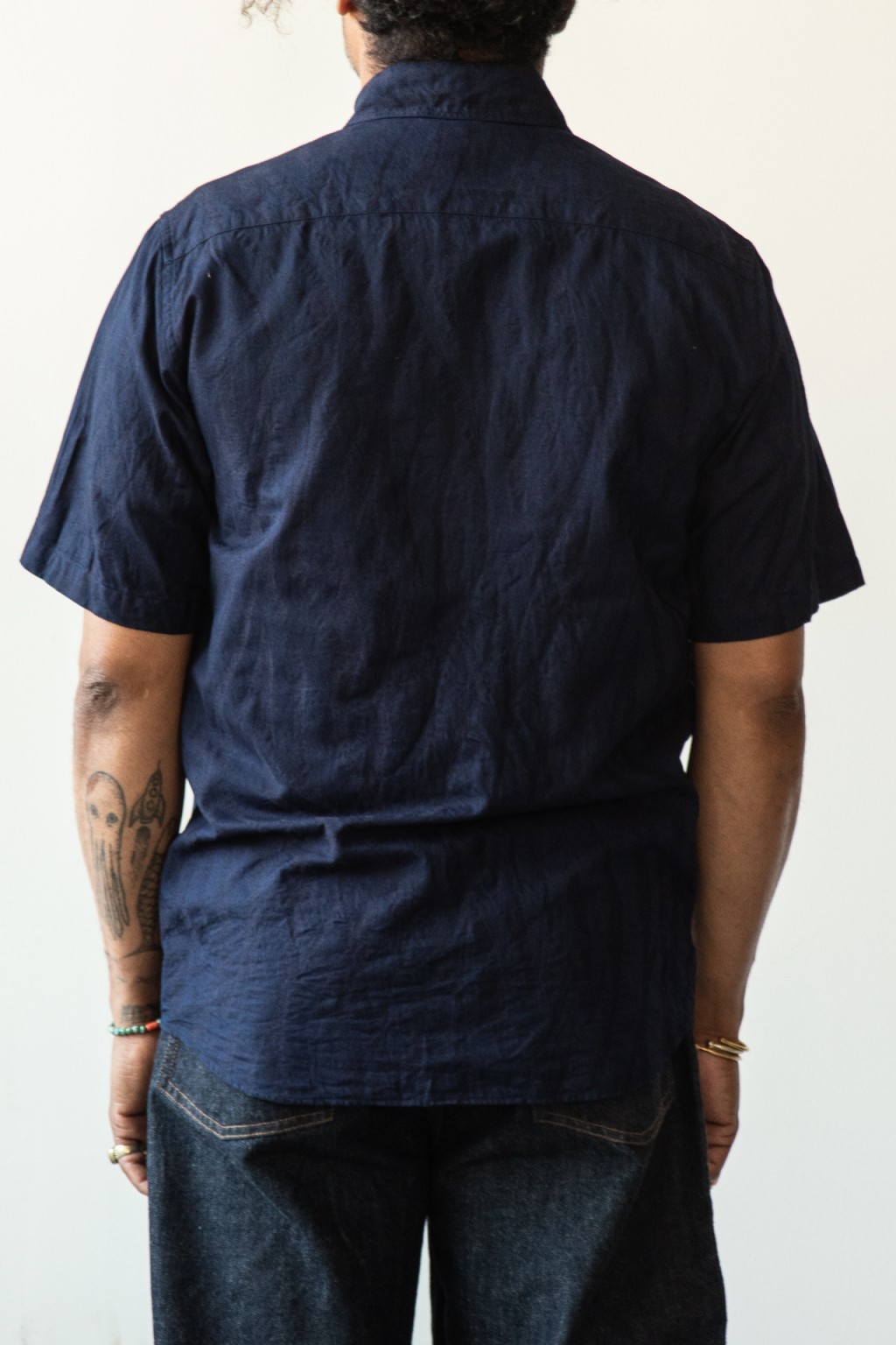 バレンシアガ　Japanese Indigo Padded Shirt バレンシアガ - BALENCIAGA | Japanese Indigo Padded Shirt