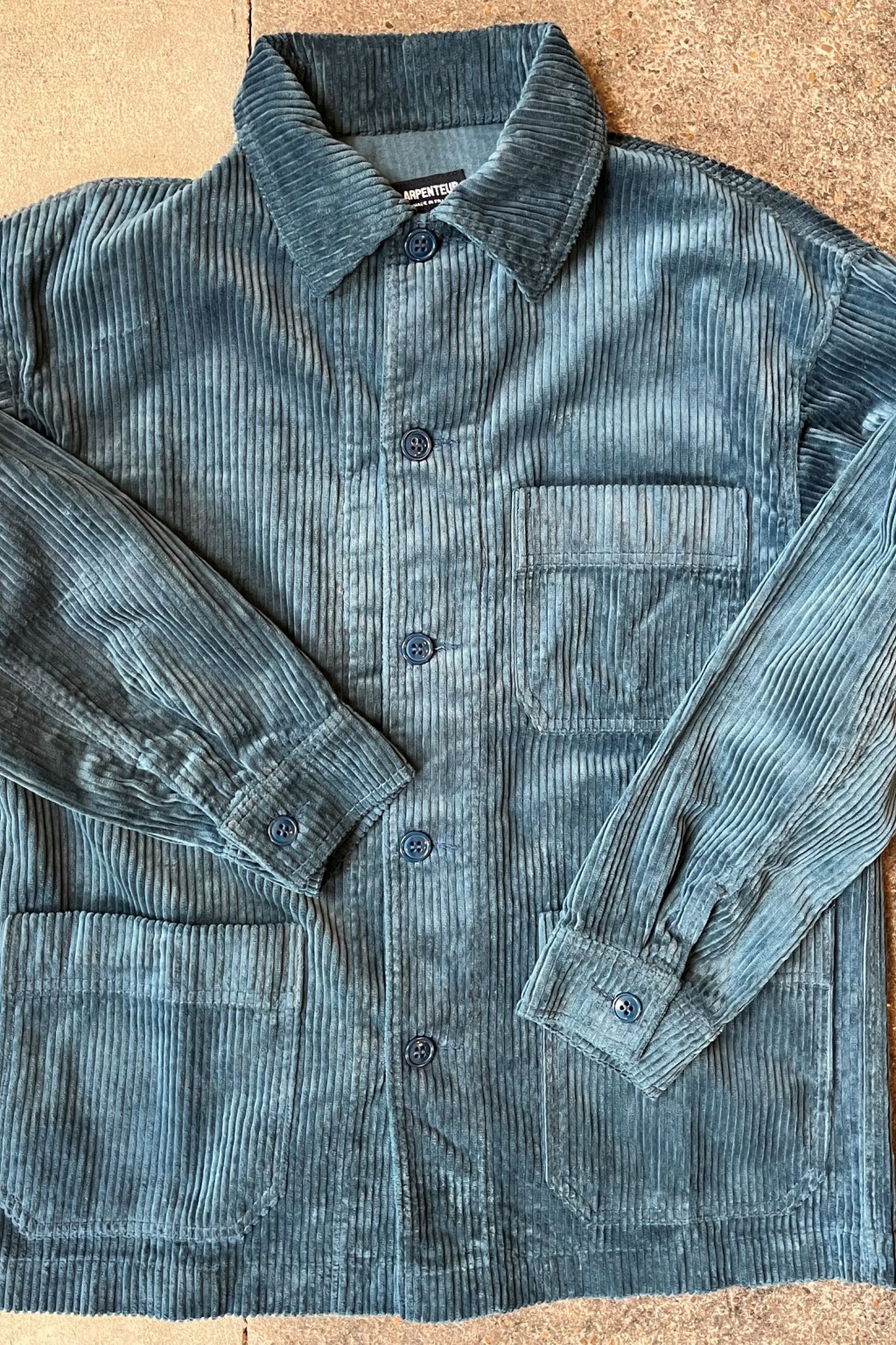 Arpenteur Corduroy ADN Jacket Woad Blue - Made in France | Jackets