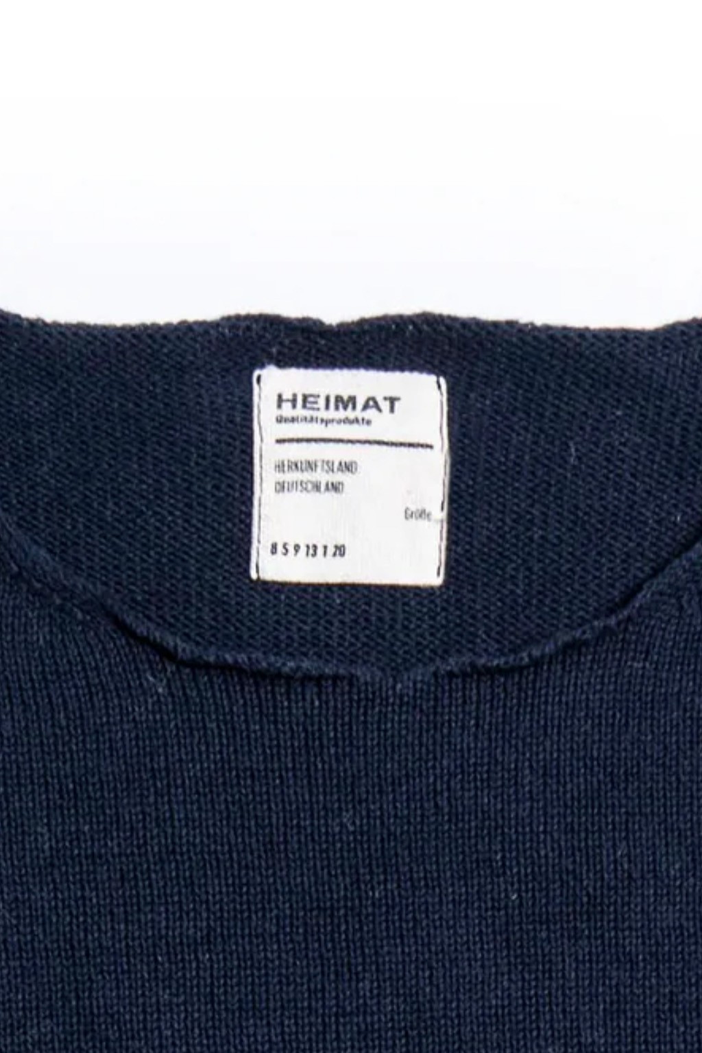 Heimat Cotton-Linen Harbour Sweater Ink