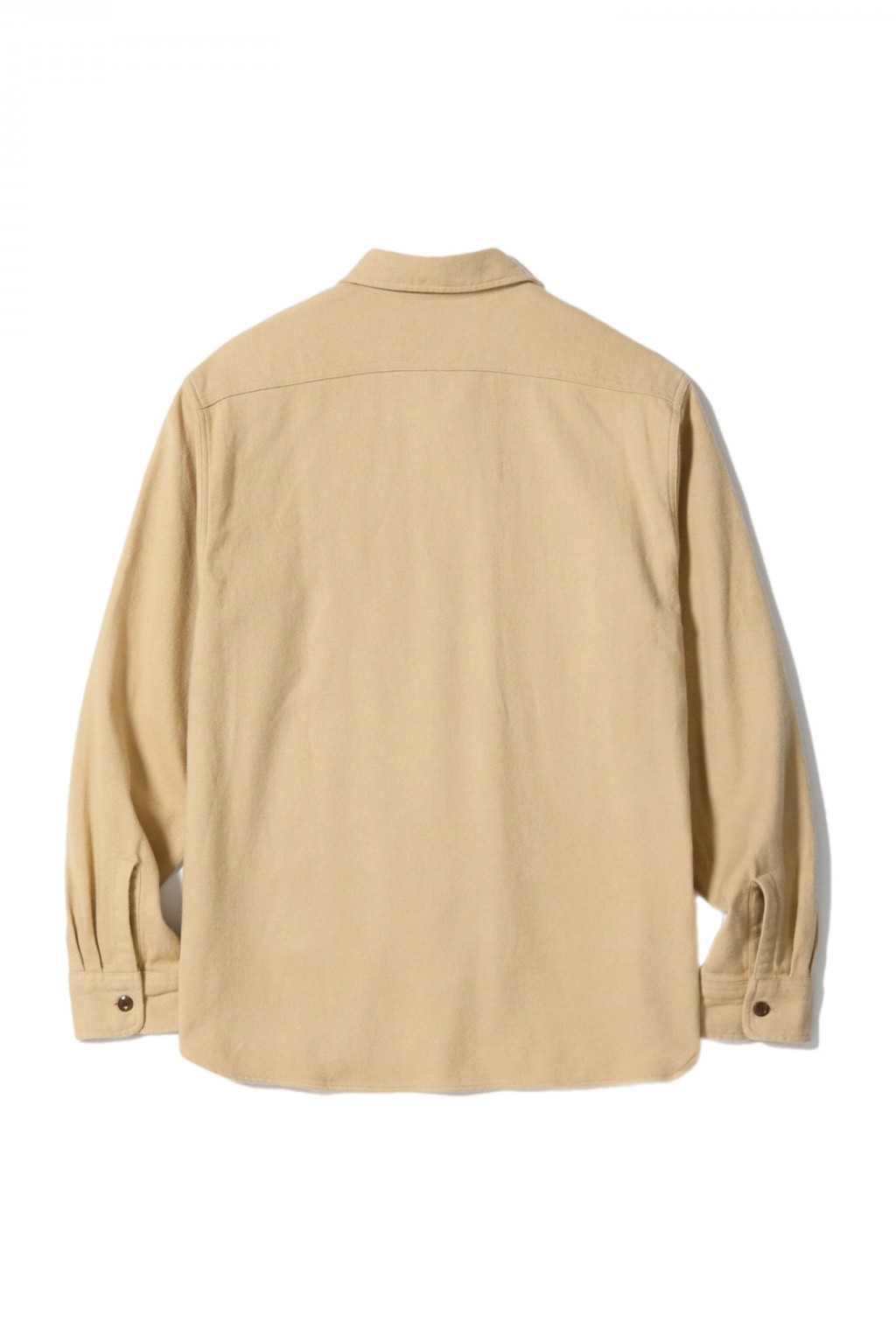 Sugar Cane Work Shirt Beige Cotton Twill