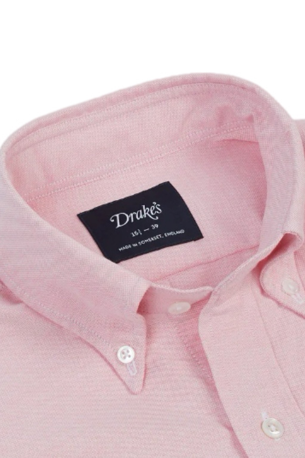 Drake's Button-Down Oxford Shirt Pink