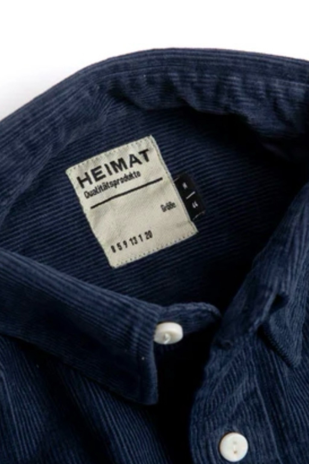 Heimat Work Shirt Ink Corduroy