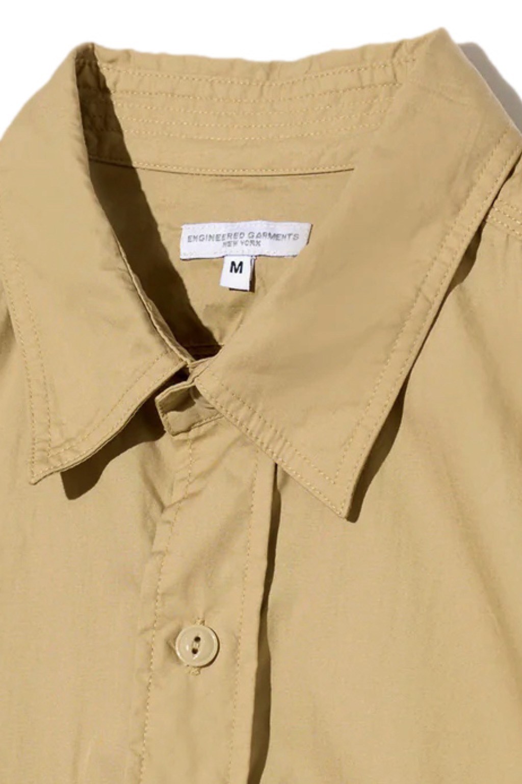 Engineered Garments Work Shirt Tan Superfine Poplin