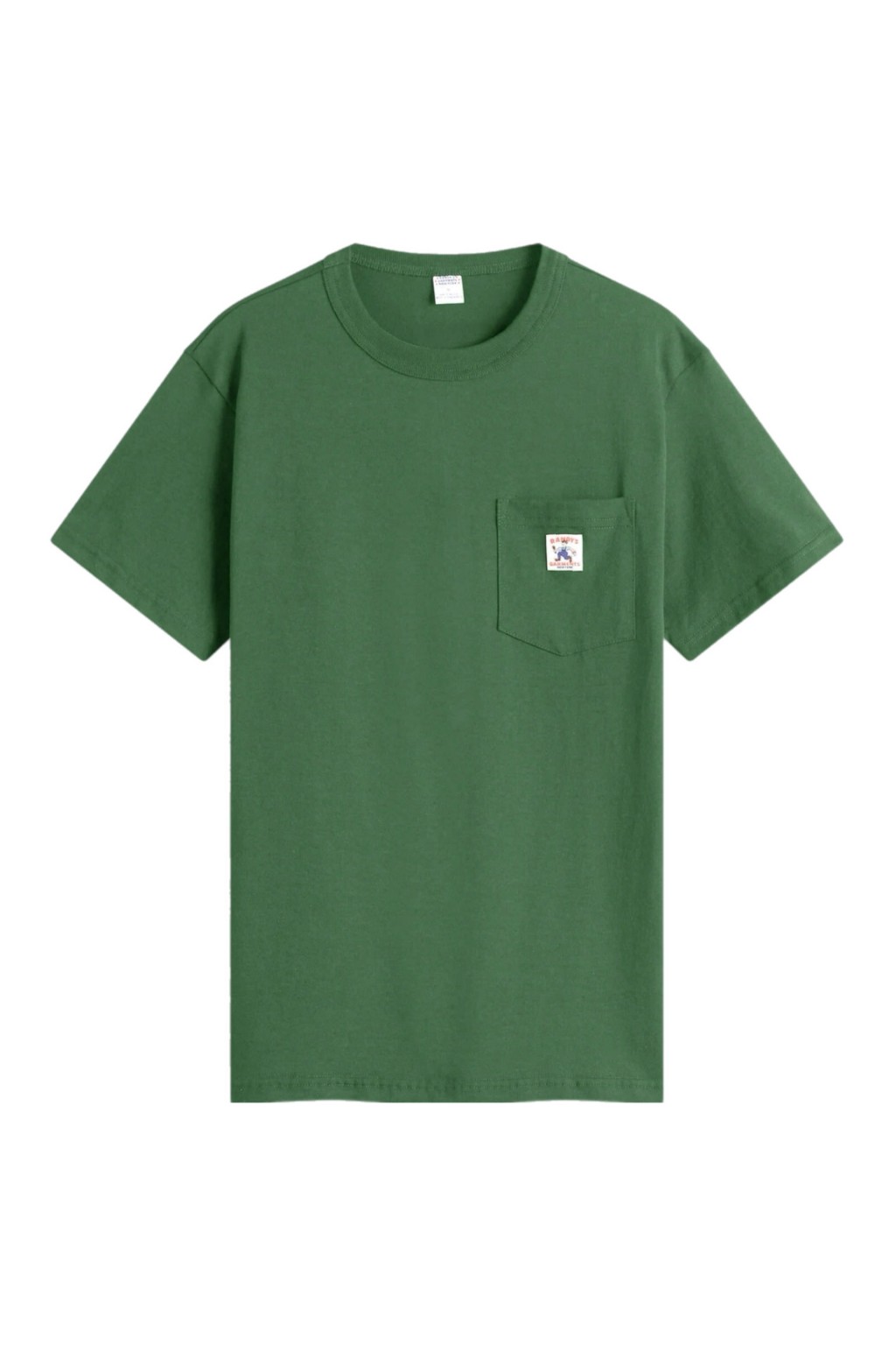 Randy's Garments Logo Pocket Tee Dark Green 6oz 100% Cotton