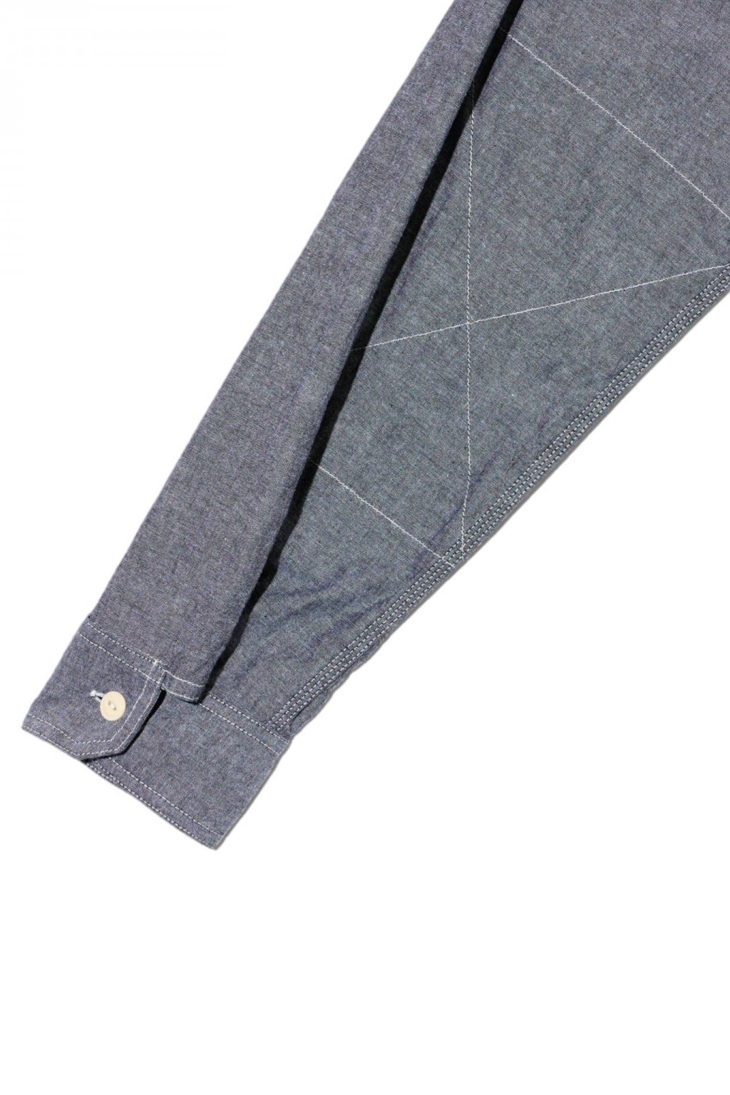 Engineered Garments Work Shirt Grey Cotton Chambray