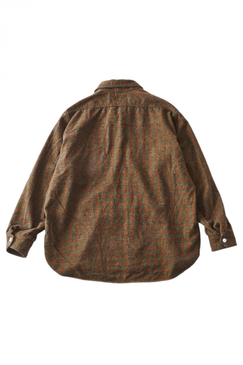 Post Overalls St. Louis Shirt Orange Block Flannel Plaid