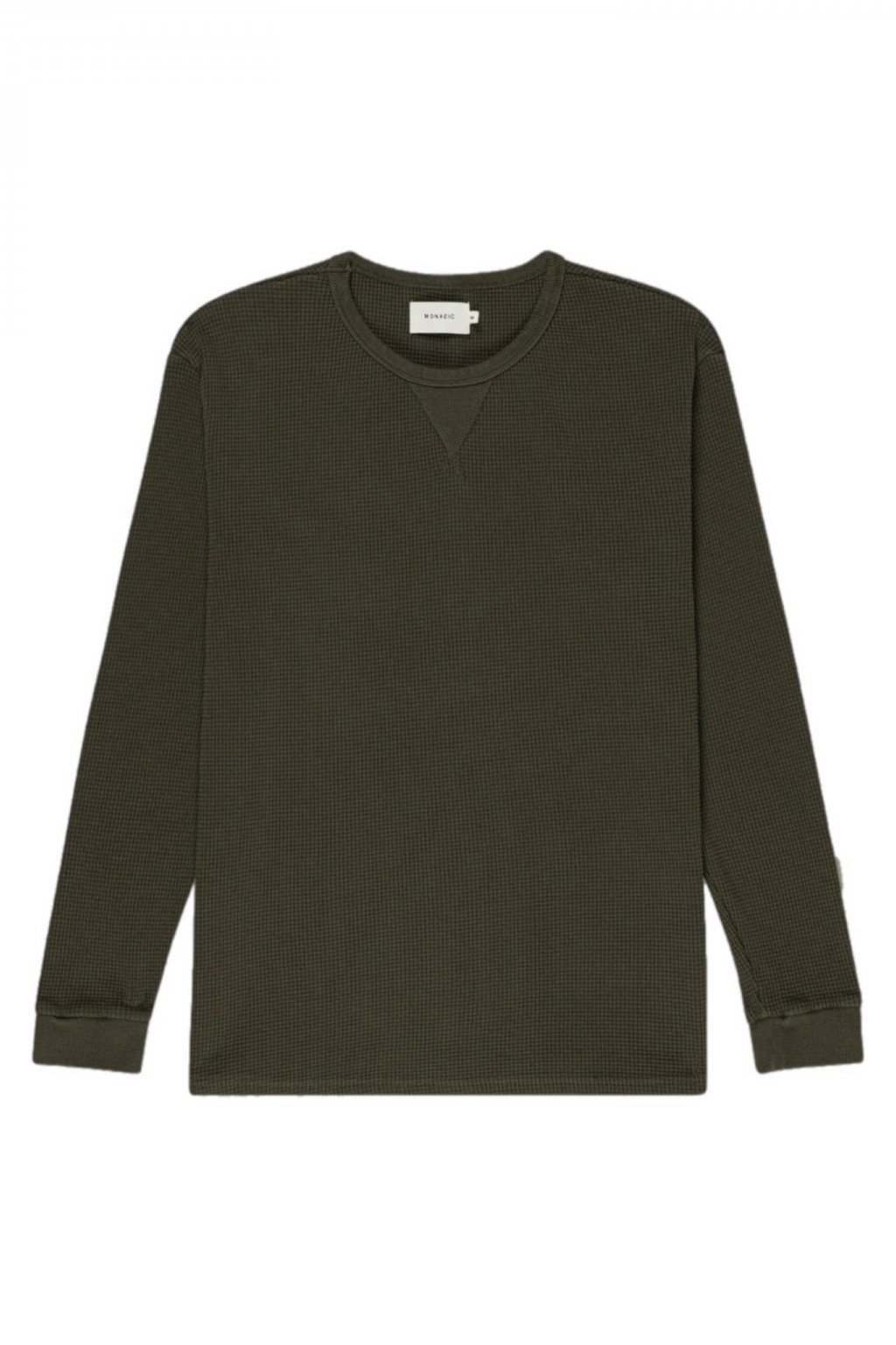 Monadic Waffle Knit Thermal Dark Olive