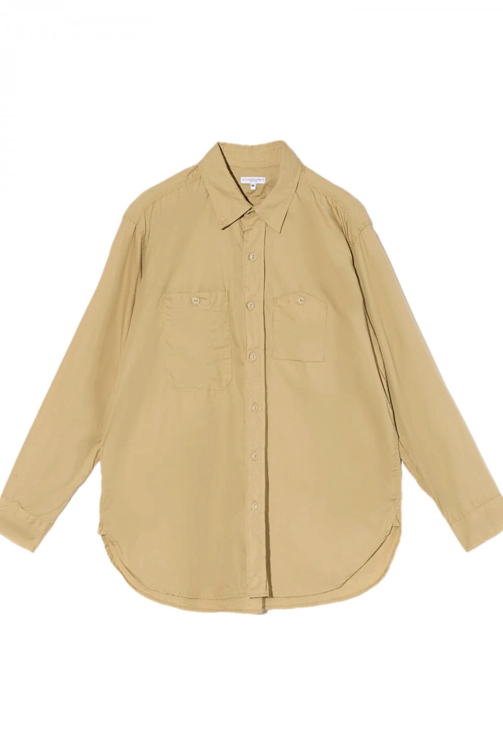 Engineered Garments Work Shirt Tan Superfine Poplin