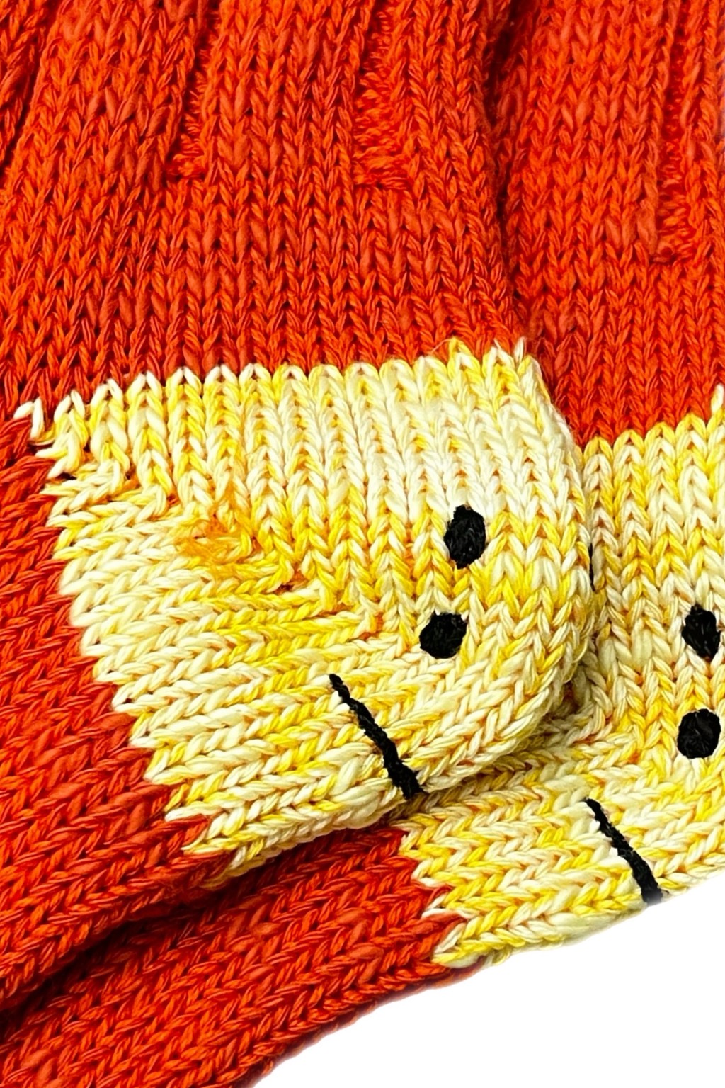 Kapital 56 Yarns MA-1 RAINBOWY HAPPY HEEL Socks Orange