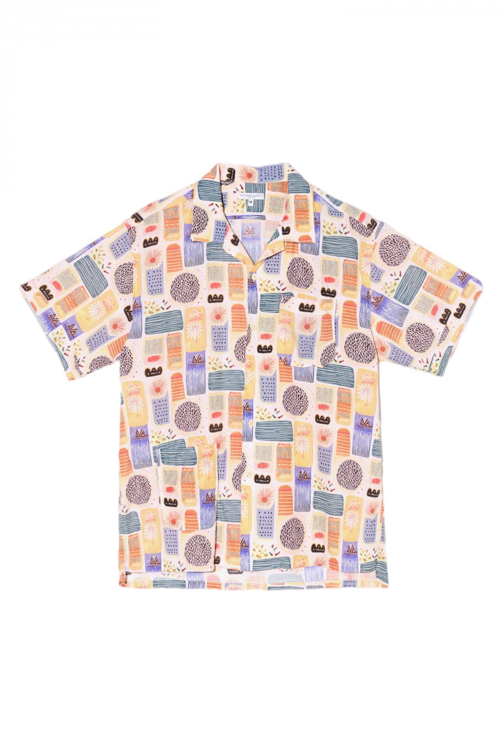 Engineered Garments Camp Shirt Multi Color Tencel Jamaican Print