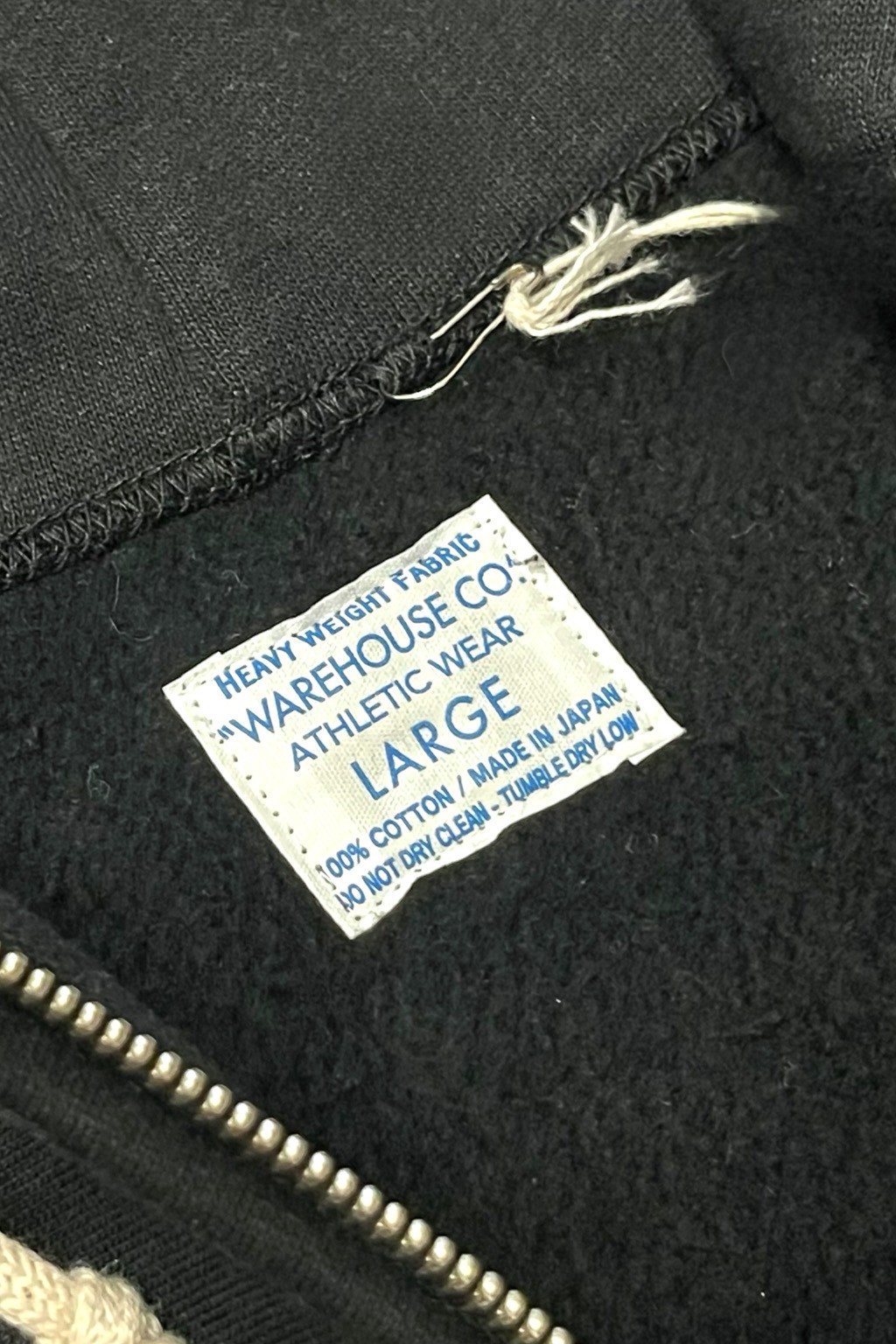 Warehouse & Co. Lot. 487 Heavyweight Zip Hoodie Black