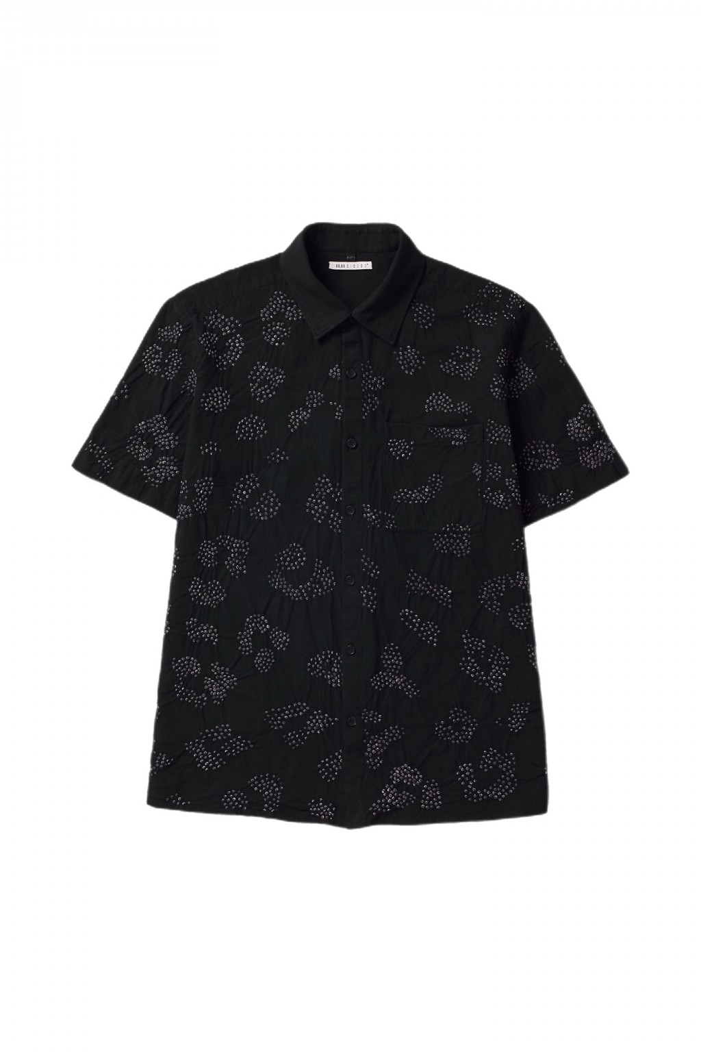 11.11 S/S Breeze Shirt Black Bandhani