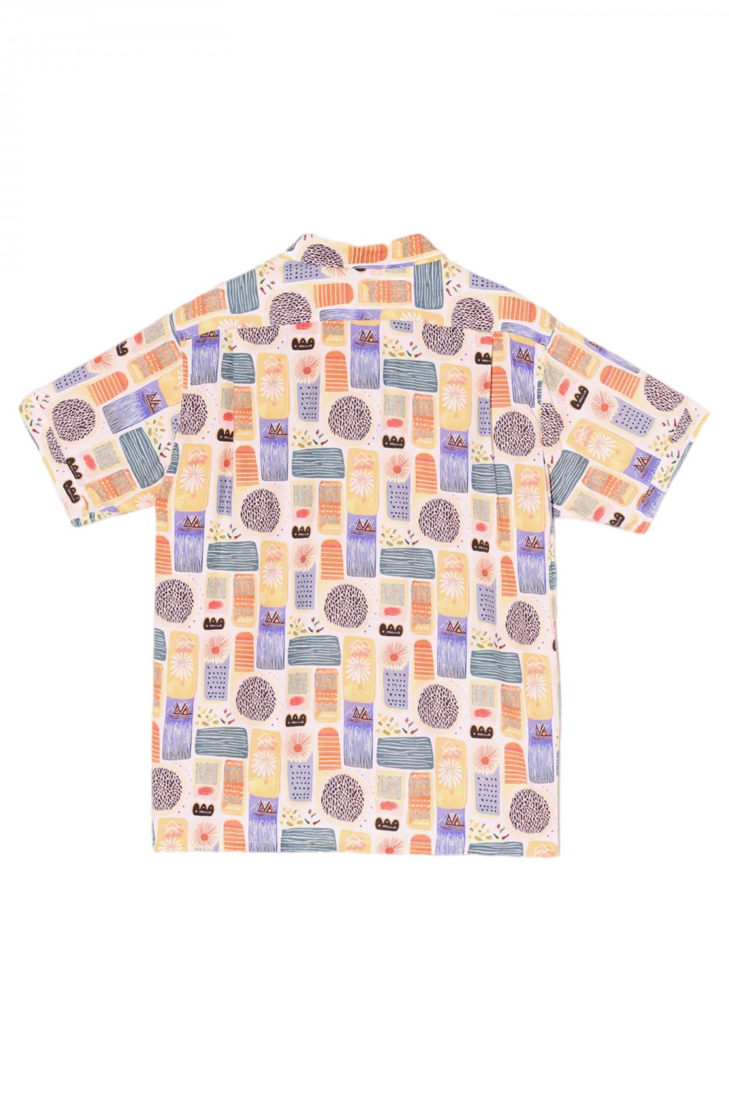 Engineered Garments Camp Shirt Multi Color Tencel Jamaican Print