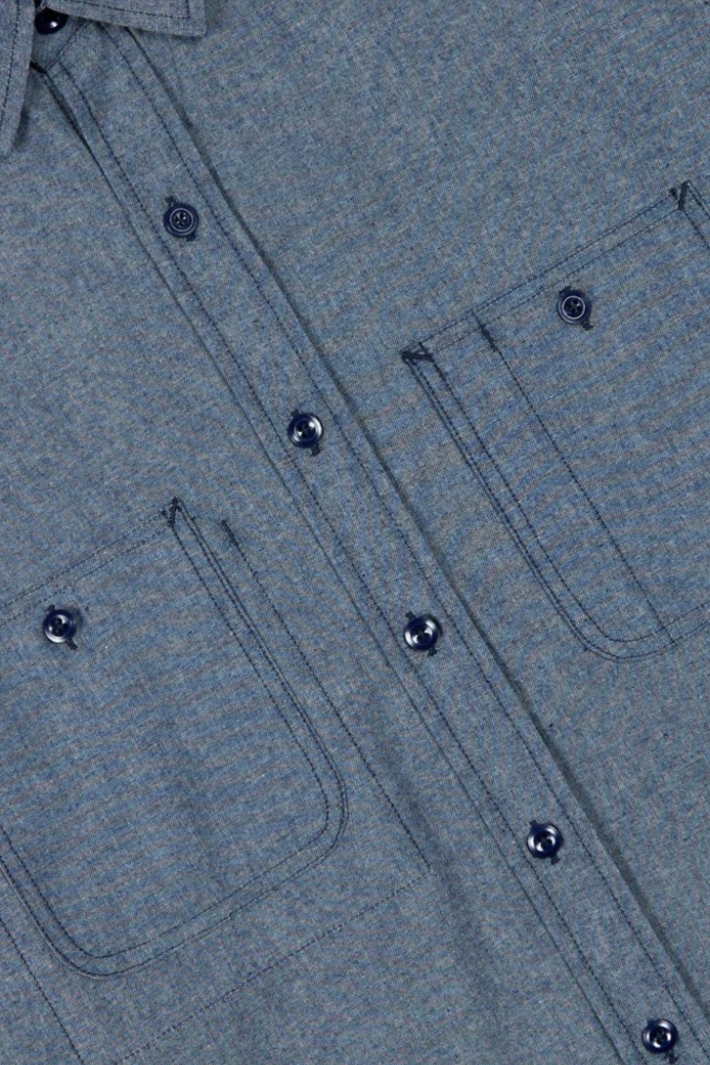 Randy's Garments 3-Pocket Work Shirt Washed Indigo Chambray