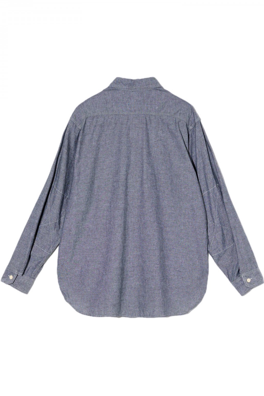 Engineered Garments Work Shirt Grey Cotton Chambray