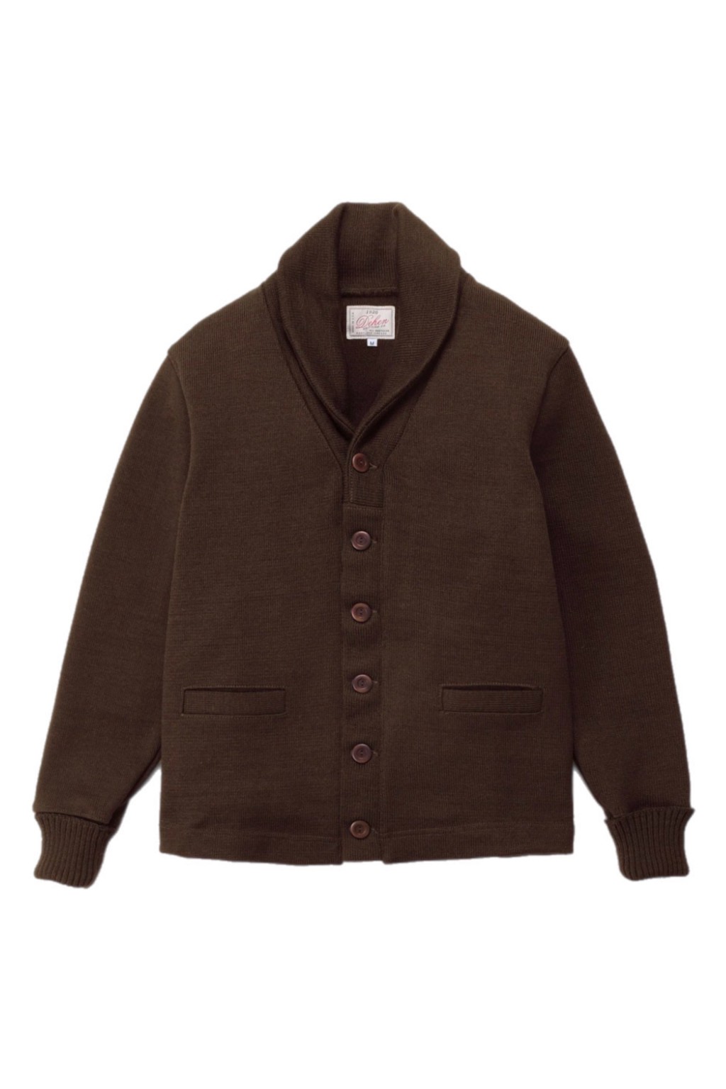 Dehen 1920 Shawl Sweater Coat Brown