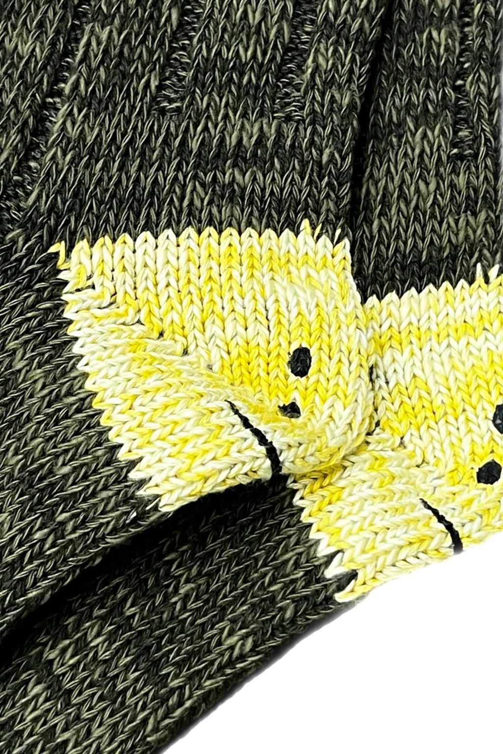 Kapital 56 Yarns MA-1 RAINBOWY HAPPY HEEL Socks Khaki