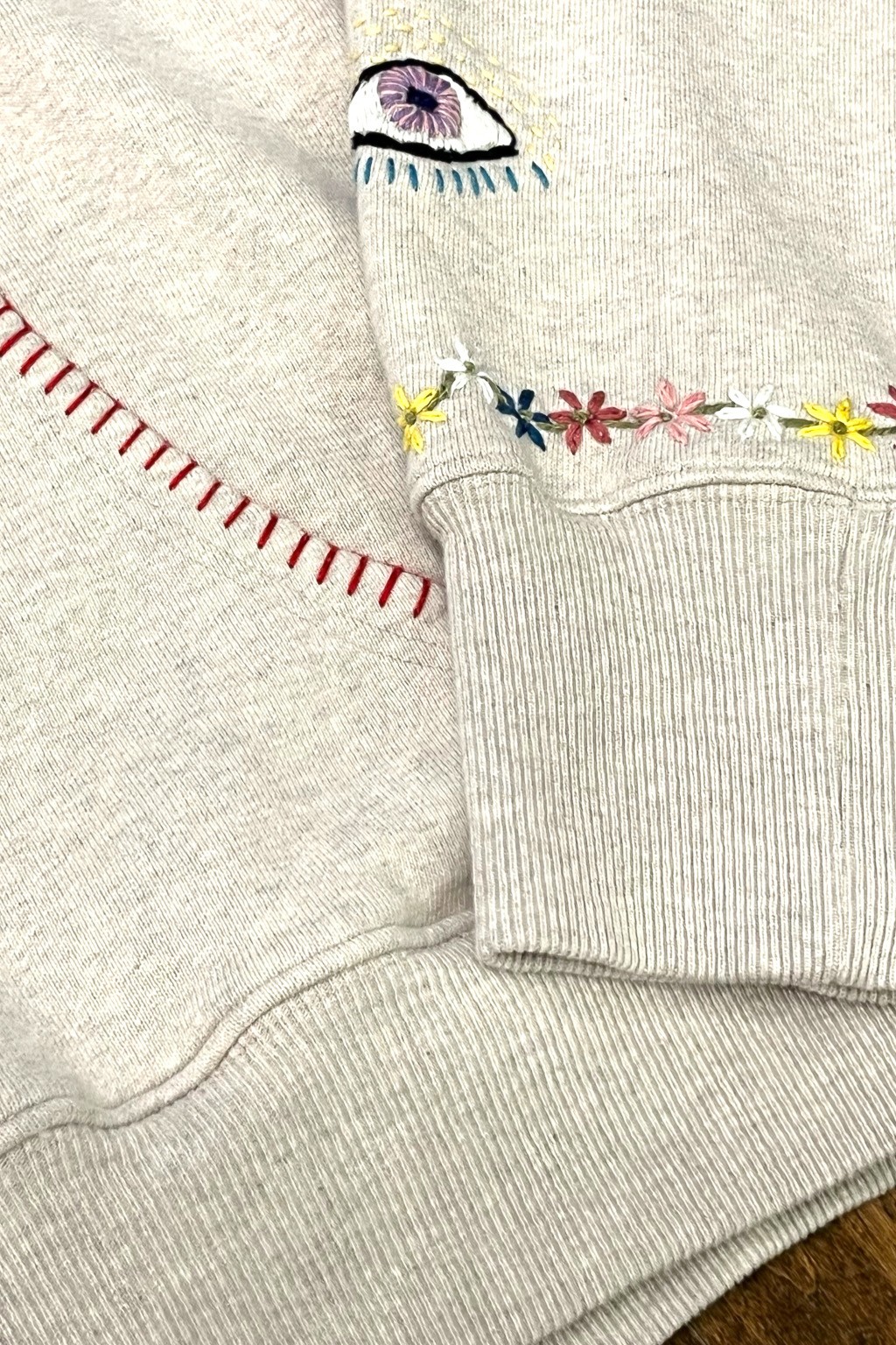 Kapital SWT Knit Hoodie (SPEAKEASY Embroidery) Ecru