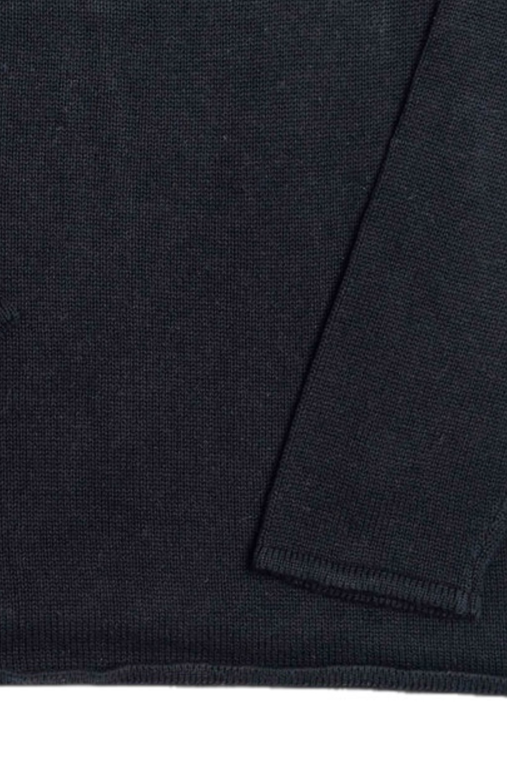 Heimat Cotton-Linen Harbour Sweater Schwarz